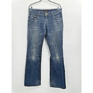 VTG Y2K Low Rise Boot Cut Jeans Womens 9 30 Denim Heel Drag Retro Authentic 90s